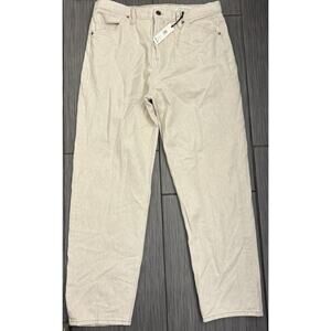 Banana Republic Men’s Oatmeal Trouser Denim Tapered Straight Leg Jeans Size 34